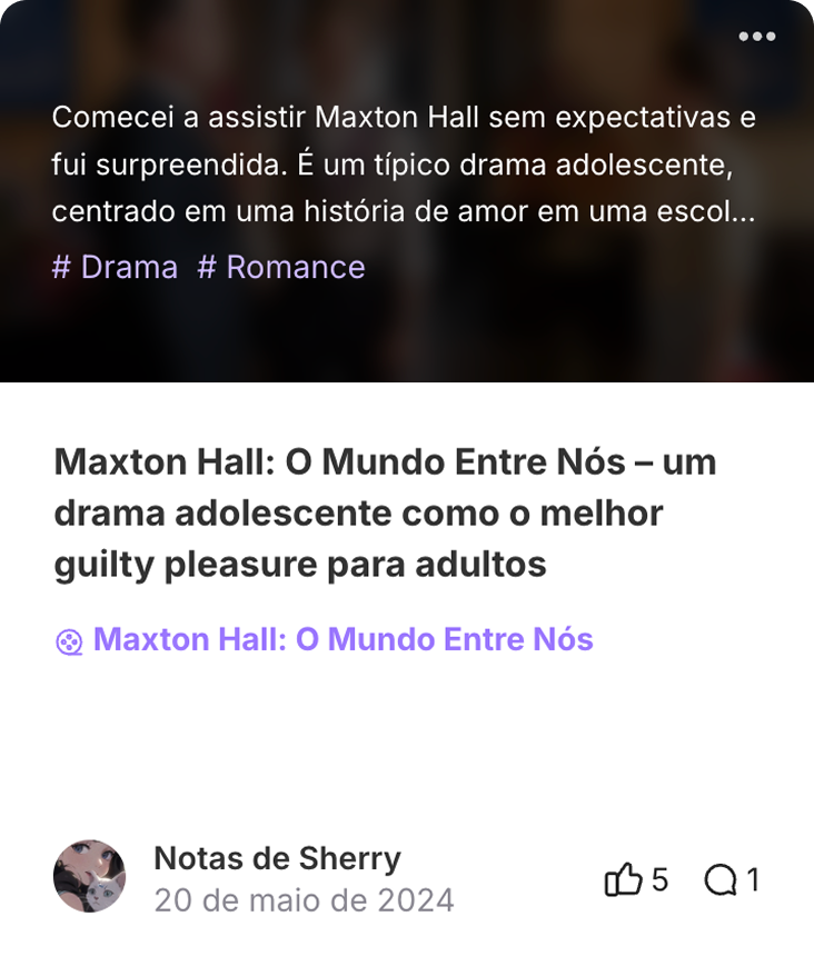 Uma comunidade vibrante para cinéfilos